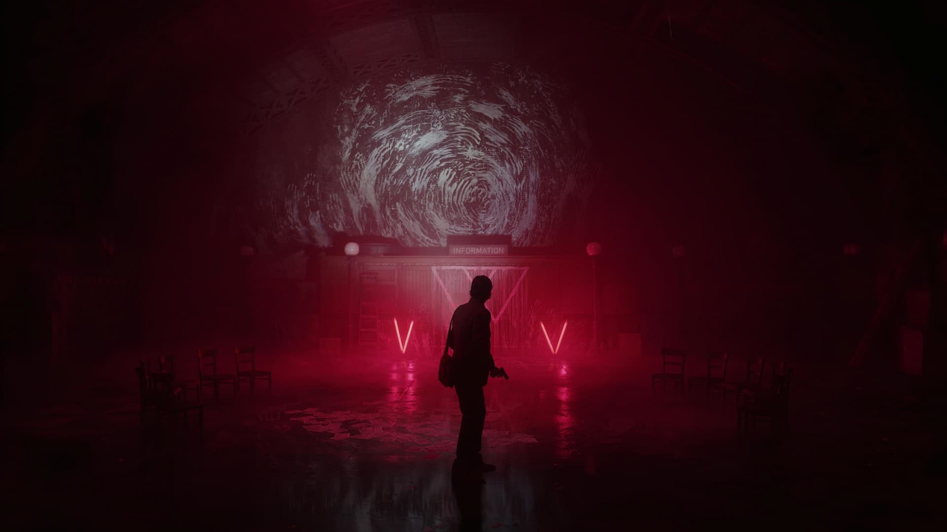 Broadcast still — the Dark Place theatre